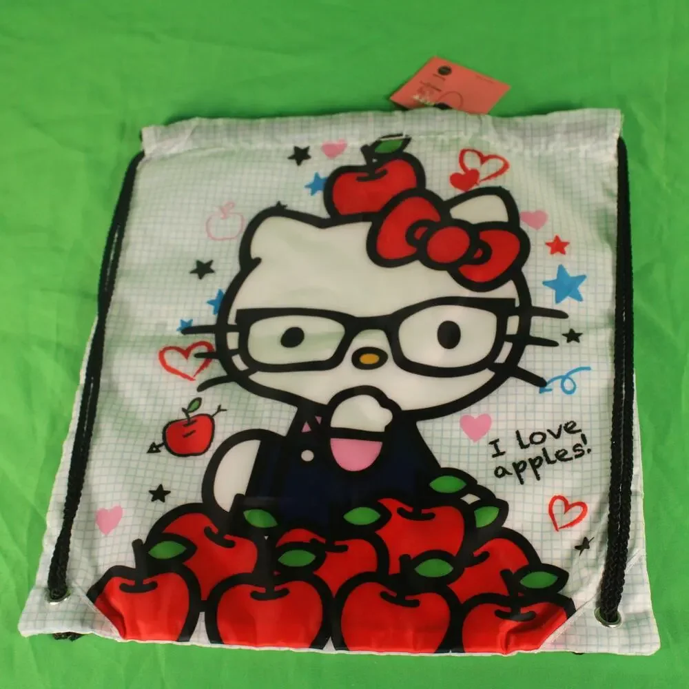 Sanrio Loungefly Hello Kitty Drawstring Backpack • NWT • 2014 • Rare